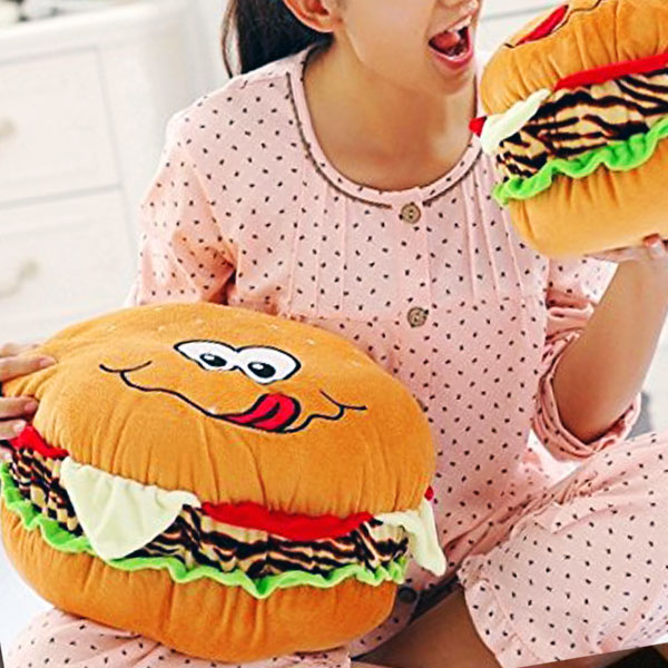 giant burger pillow