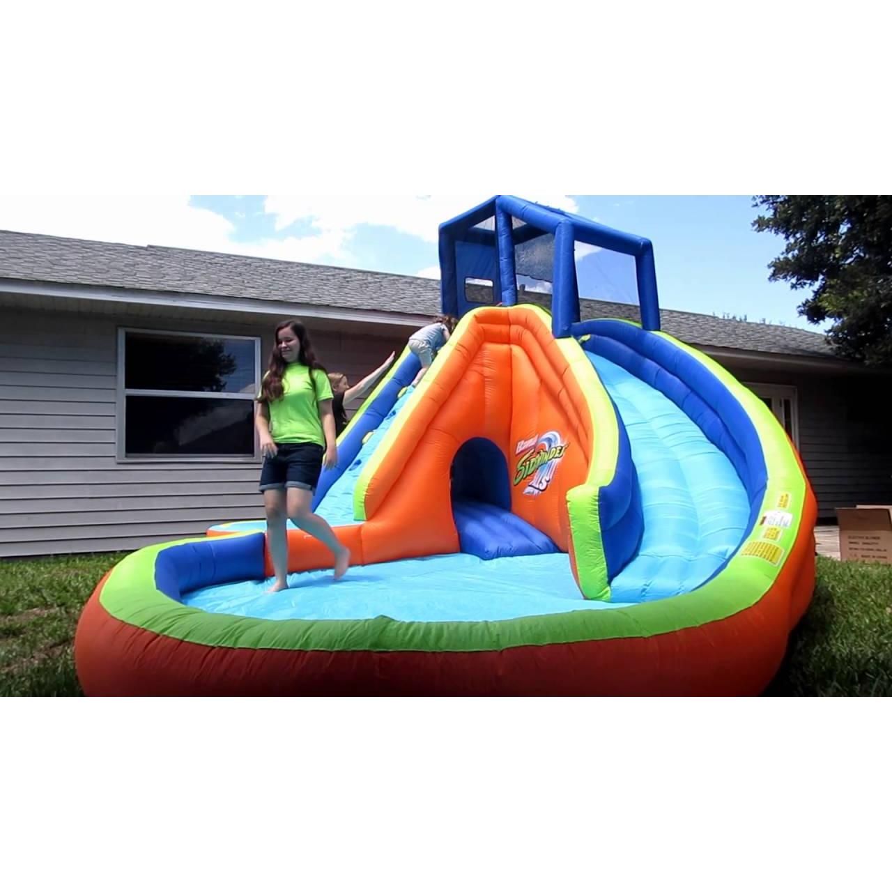 banzai sidewinder falls inflatable water slide