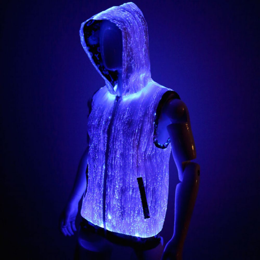 fiber optic hoodie cheap