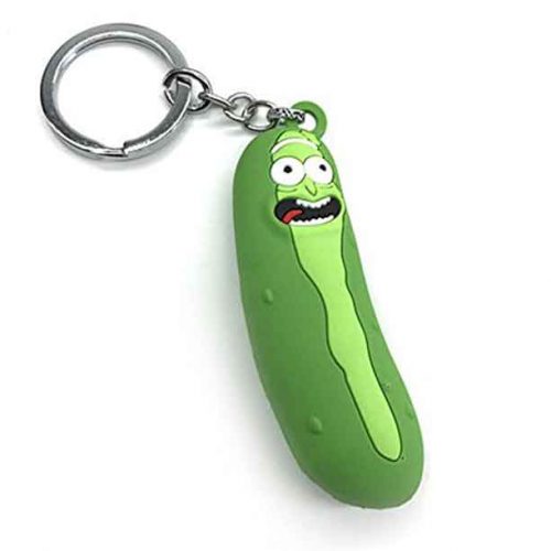 rick and morty plush keychain